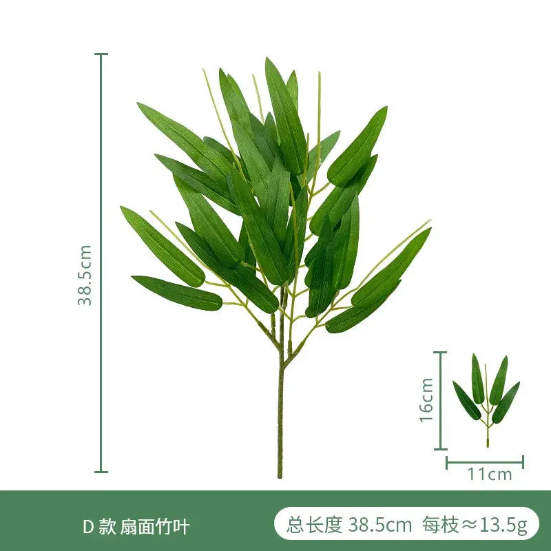 Artificial green eucalyptus plant arrangement with realistic leaves for wedding and home decor, 38.5 cm tall
