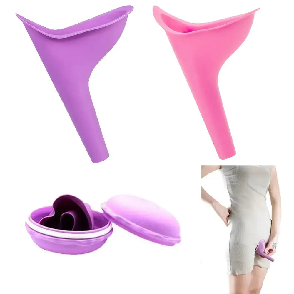 Portable Female Urinal For Women Outdoor Travel Camping Urination Device With Box And Stand Up Funnel