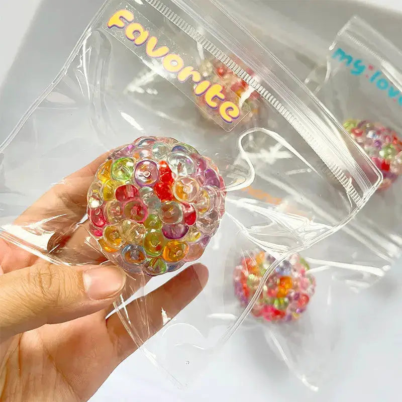 Squishy Balls Ice Beads Stress Relief Toy Super Soft Sensory Fidget Toys For Kids And Adults Anxiety Relief Squeeze Gift