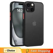 LuxGuard Matte Silicone Phone Case For iPhone 7 To 15 Pro Max Shockproof Anti Fingerprint