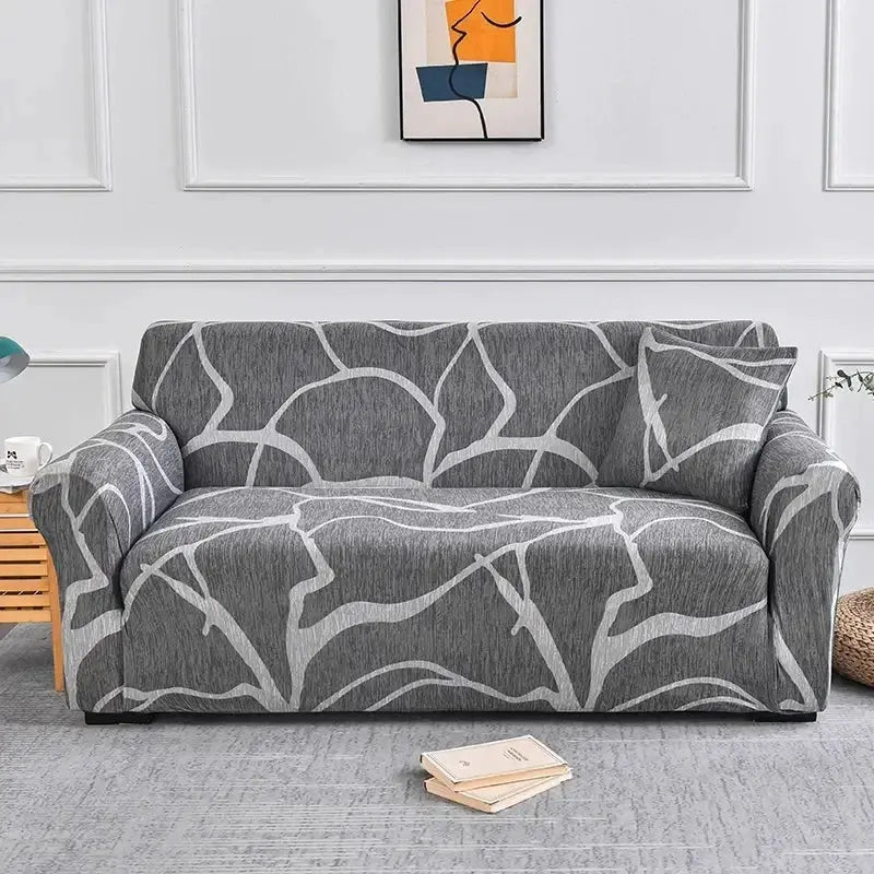 Flower Printed Elastic Sofa Cover Anti Slip Spandex Furniture Protector For Bedroom Living Room Office Decor