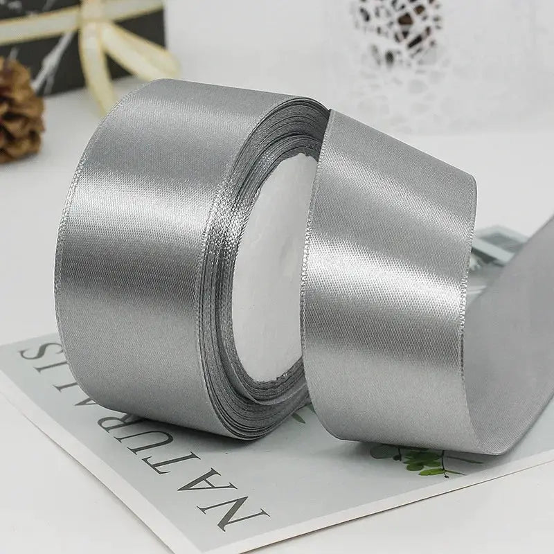 22 Meters Satin Ribbon Assorted Colors 6mm Wide 100 Percent Polyester Gift Wrap Craft Bow