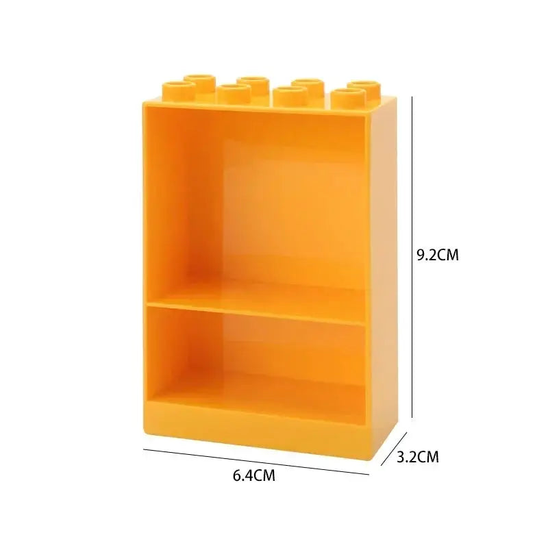 Big Building Blocks Play House Furniture Accessories Indoor Bed Compatible Large Bricks Assemble Toys For Kids Gift
