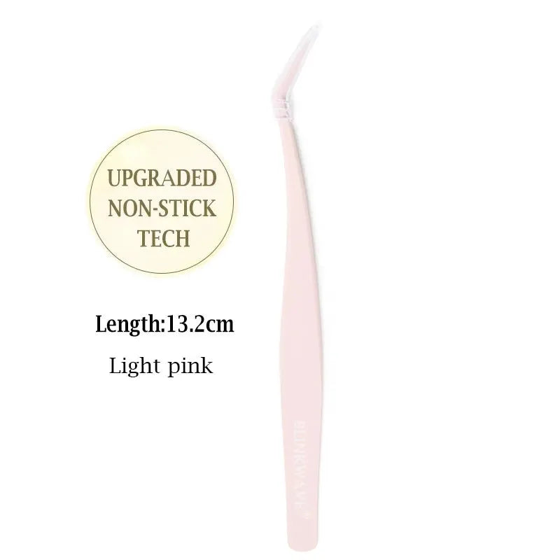 LashEase Anti Stick Glue Free Eyelash Applicator Stainless Steel Tweezer For Precision Lash Application