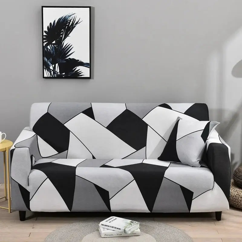 Flower Printed Elastic Sofa Cover Anti Slip Spandex Furniture Protector For Bedroom Living Room Office Decor