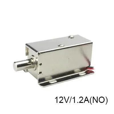Simples Market 12V mini electric bolt lock, stainless steel solenoid, normally open, 2-wire