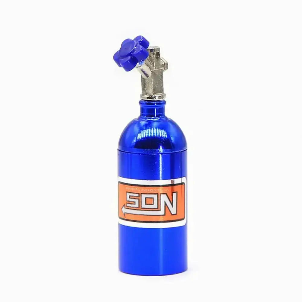 One Tenth Scale RC Car Nitrogen Bottle With Fixed Chain Metal Decorative Part Universal Fit For Climbing Vehicles