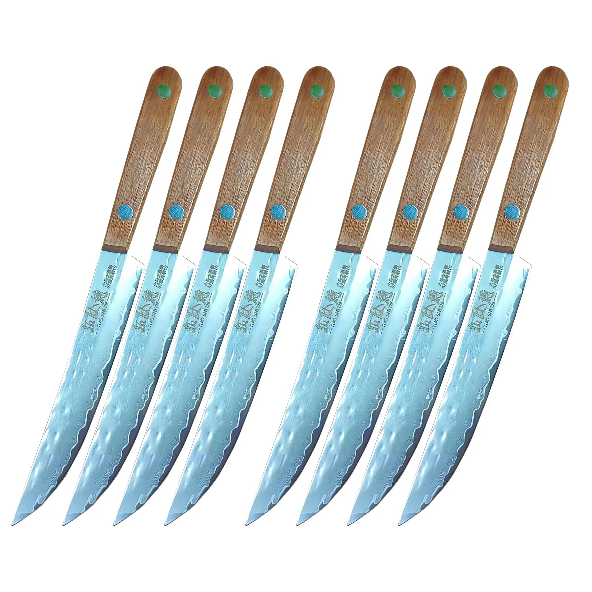 67 Ply Forged Damascus Steel Fruit Knife With Sharp Blade For Peeling And Boning Solid Wood Handle Kitchen Knife
