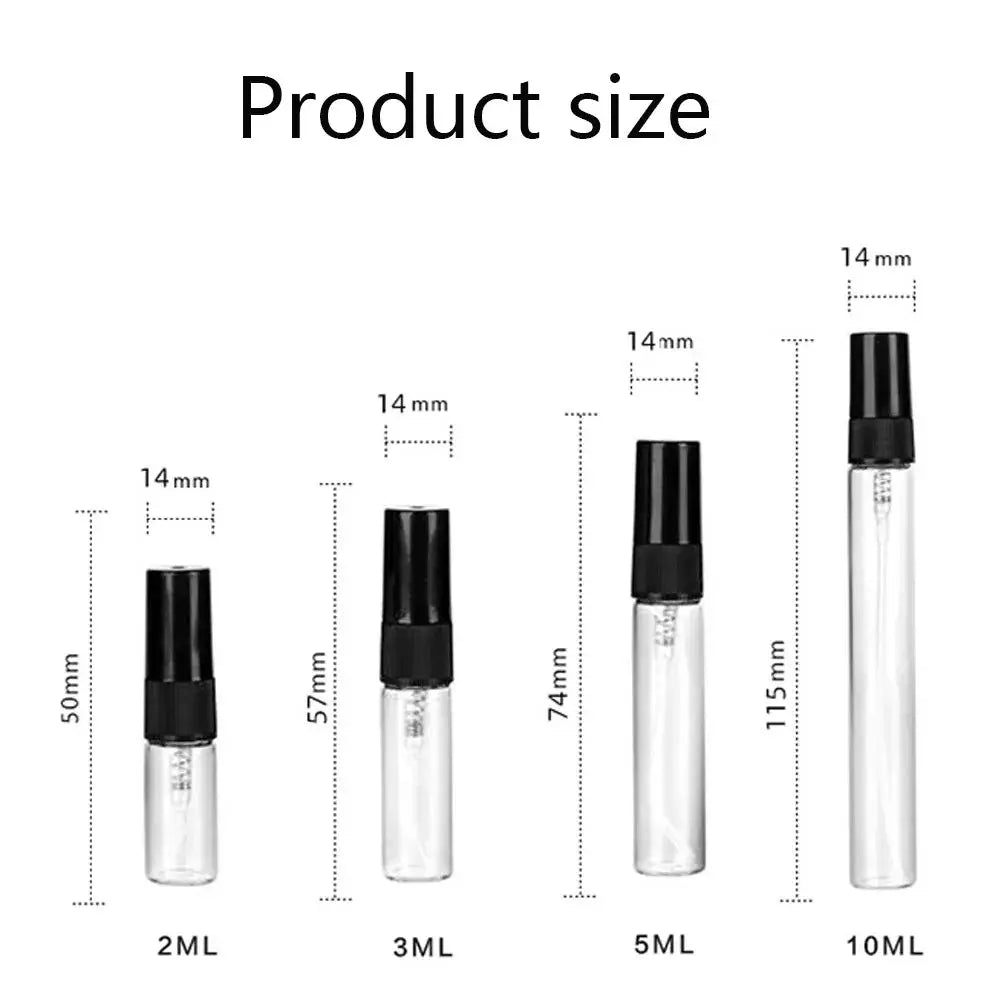50 Pack 10ml Refillable Glass Spray Bottles With Dropper Funnel Dispenser And Syringe For Essential Oils And Perfumes