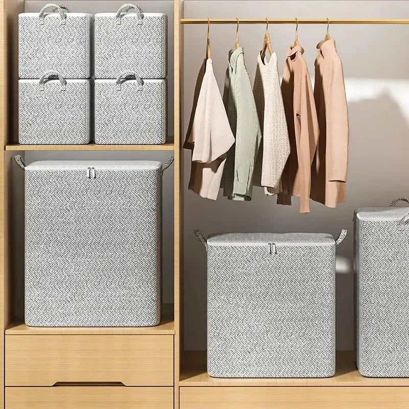 HomeHaven Large Capacity NonWoven Storage Bag For Closet And Wardrobe Durable Organizer For Quilts And Clothes