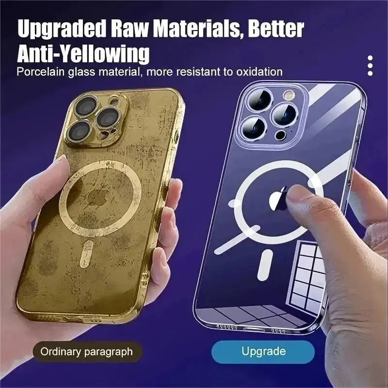 Two Simples Market iPhone protective cases, anti-drop, PC material, non-yellowing, magnetic charging, ultrathin, anti-slip