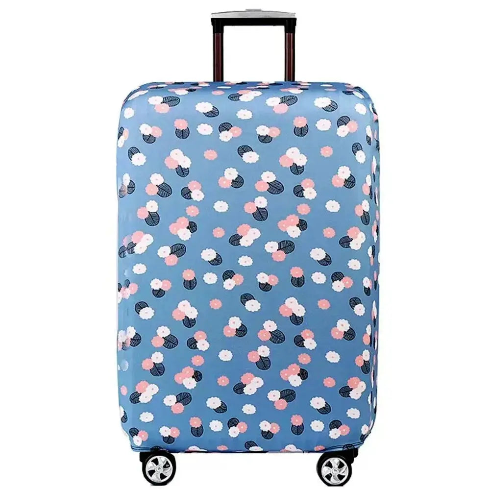 VoyagePro Luggage Cover For 18 To 32 Inch Suitcases Washable Stretch Fabric Protector With Bright Geometric Pattern
