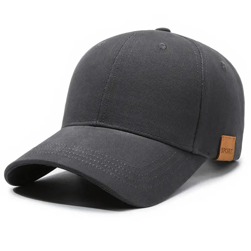 Dry Quickly Sun Cap Unisex Outdoor Casual Baseball Hat Big Size 60 To 65cm Adjustable Peaked Visor Cap