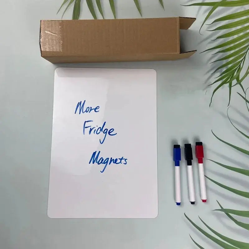 Flexible Magnetic Whiteboard Stickers A3 And A4 With Erasable Markers Refrigerator Memo Board For Kitchen Grocery List