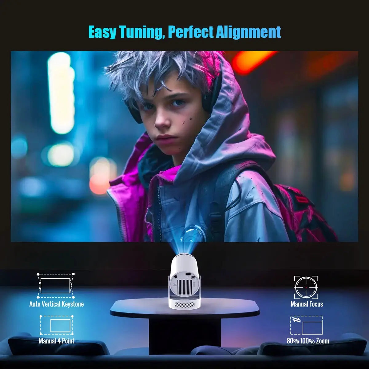 Magcubic HY300 Pro 8K Projector 290 ANSI WiFi Android 14 Portable