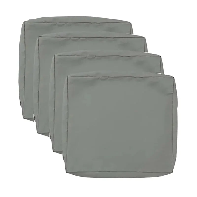 Sofa cushion cover set, 4-pack in grey for outdoor garden chairs, Simples Market