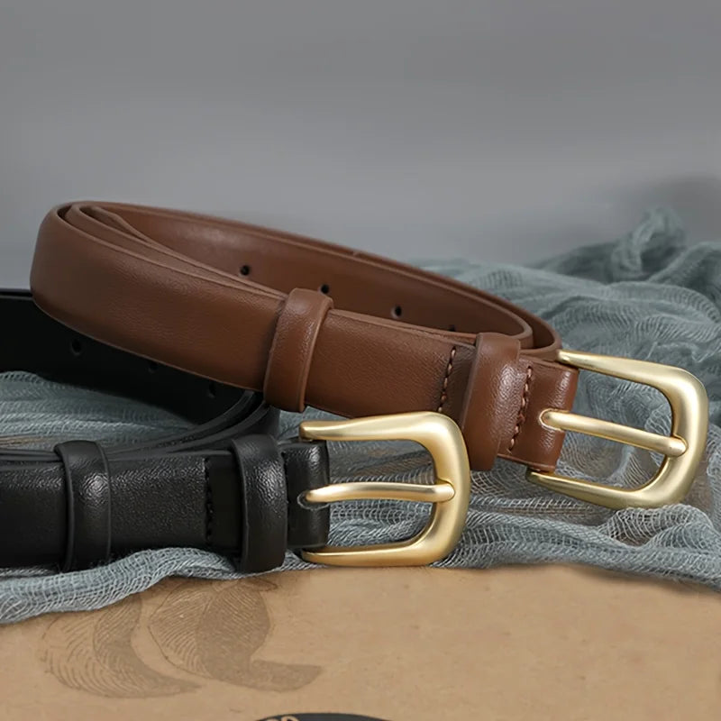 LuxeLine Ladies Fashion Belt Decorative Black Belt For Daily Wear And Jeans Pairing