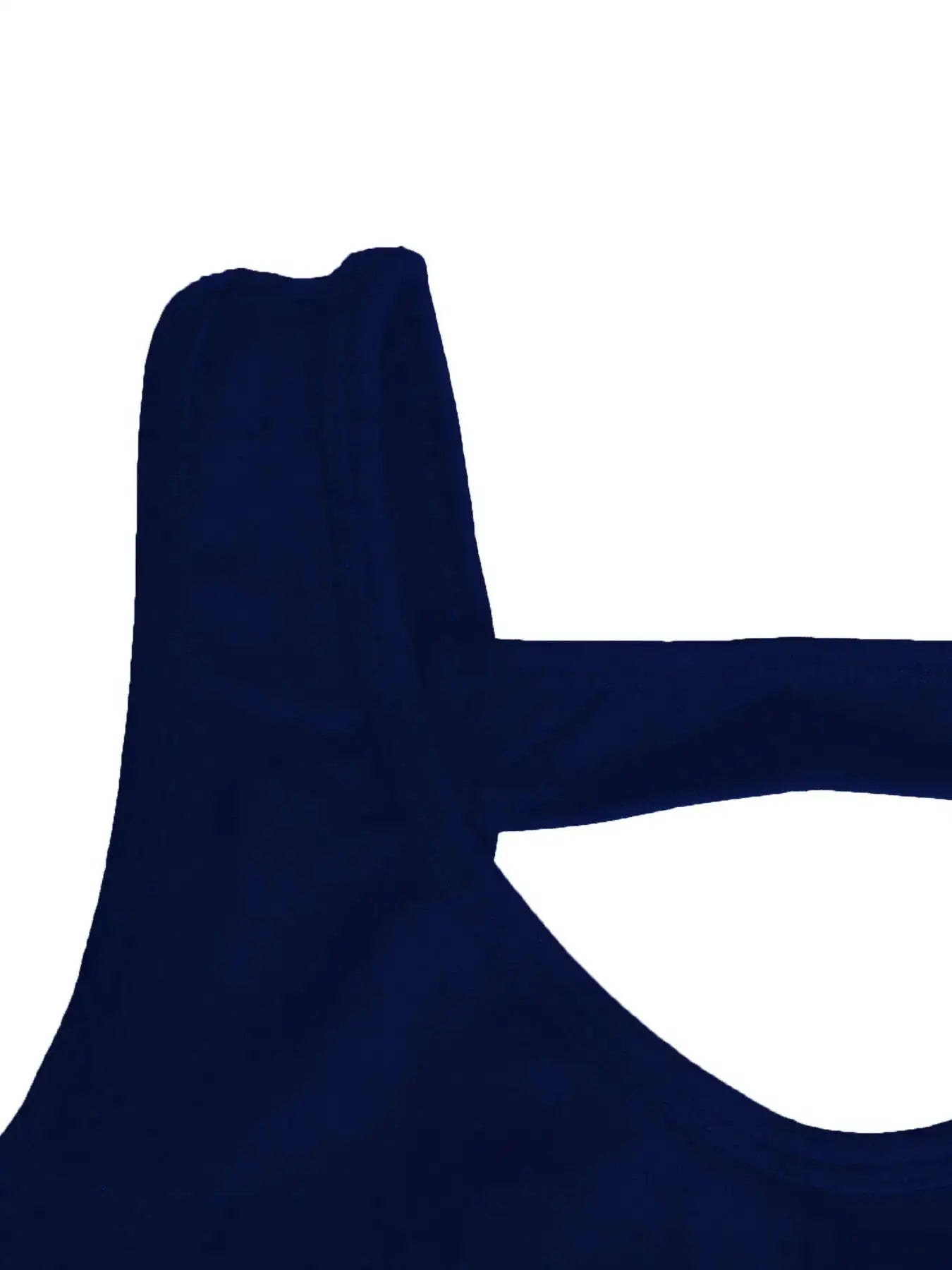 Simples Market navy women's vest jumpsuit with hollow design and soft elastic yoga fabric