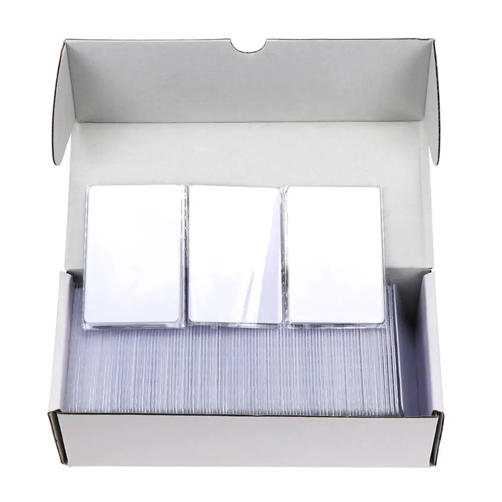 10-pack white rewritable RFID blank cards for 13.56MHz S50 IC, in a white box