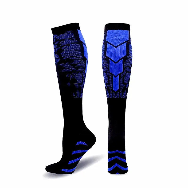 Compression Socks For Varicose Veins And Sports Knee High Nylon Medical Nursing Stockings Anti Fatigue Black