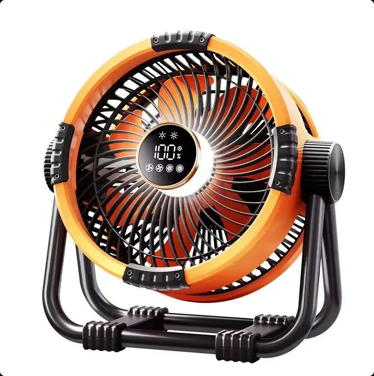 Outdoor Camping Fan With Light 3 Speed Night Light Power Bank Portable