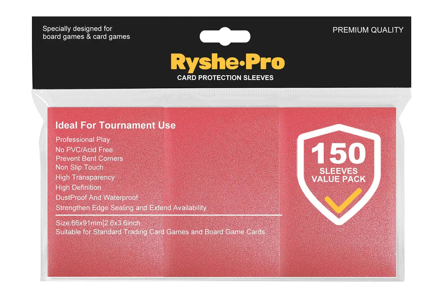 100 Pcs Matte 66x91mm Standard Size Card Sleeves For TCG Trading Cards Board Games Tarot Shield