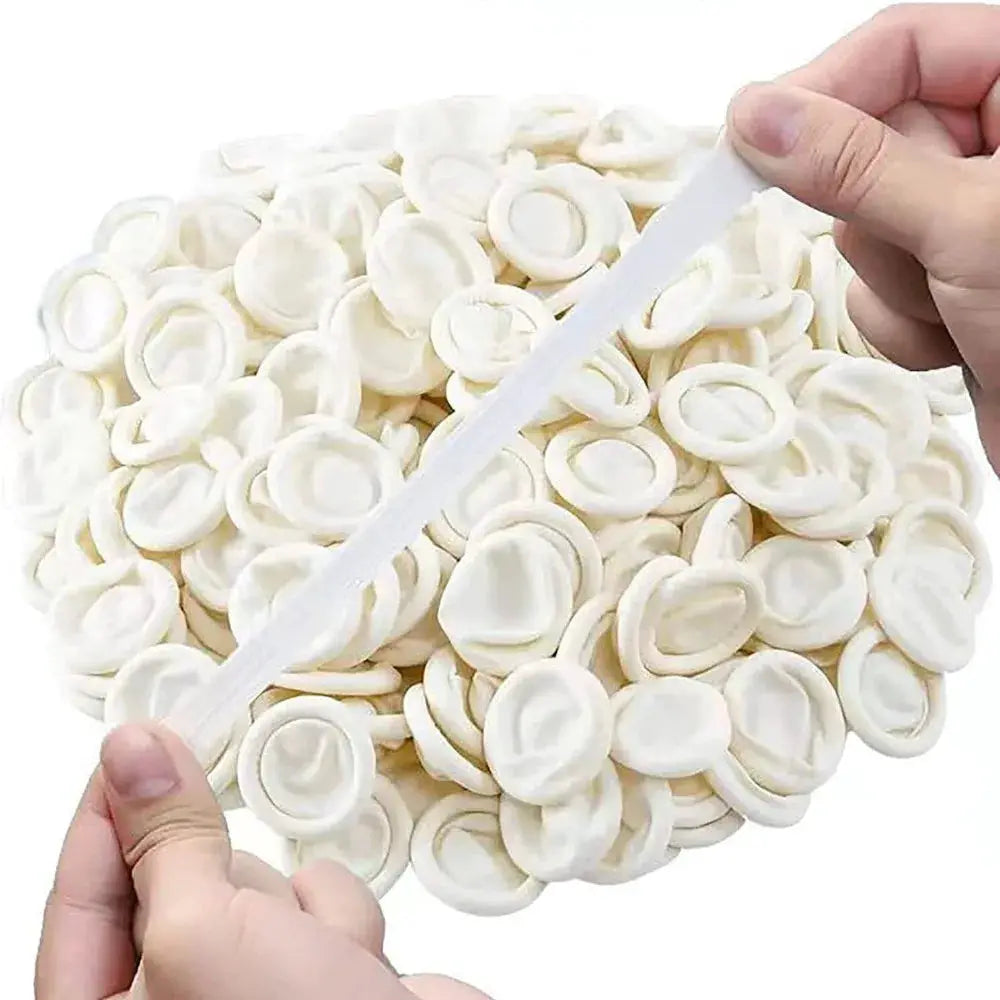 Disposable Fingertip Protectors Gloves Natural Rubber Non Slip Anti Static Latex Finger Cots Pack Of 50 To 100