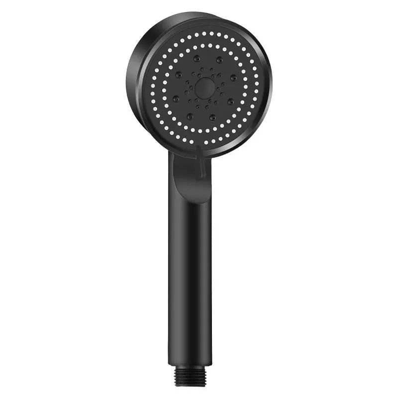 5 Mode Pressure Boost Shower Head With Adjustable Spray Modes And One Button Water Stop ABS Plastic Shower Accessory