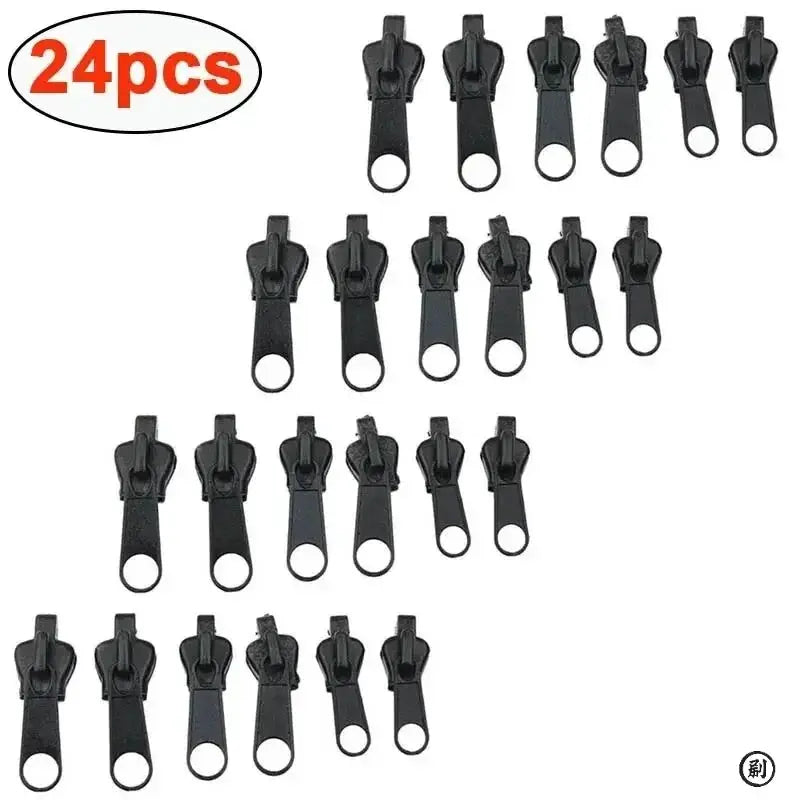 Universal 3 Size Zipper Repair Kit Instant Fix Replacement Zip Slider Teeth Rescue For Clothes Bags Accessories