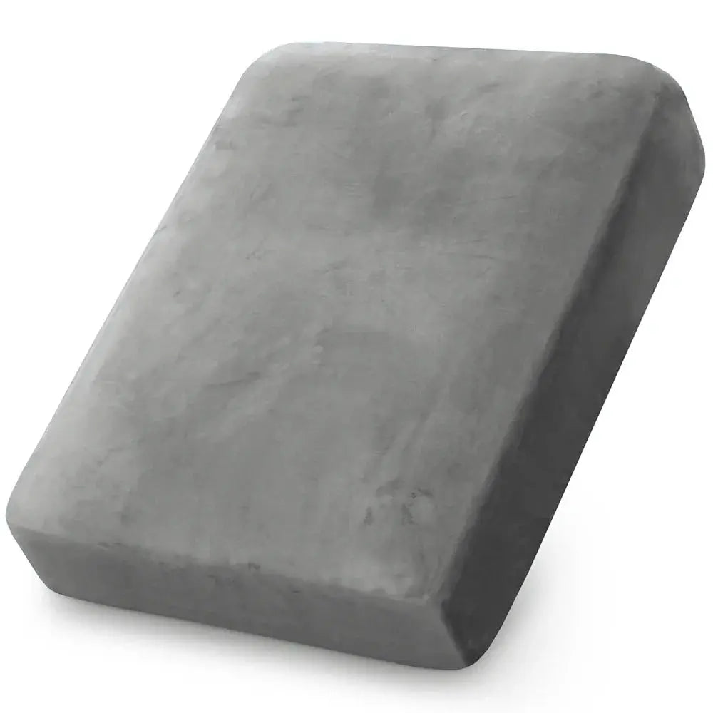 Soft velvet sofa slipcover in gray for chaise lounge, elastic and removable