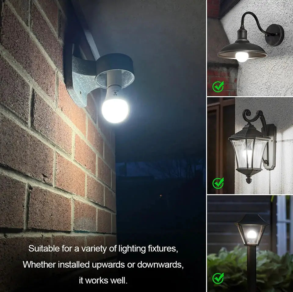 2-pack LED night lights with motion sensor, white, 220V/110V, by Simples Market