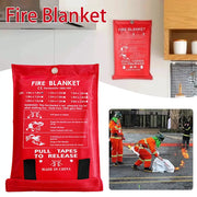 Portable Fire Blanket Flame Retardant Emergency Safety Cover Fiberglass Reusable Fireproof Mat For Home Kitchen