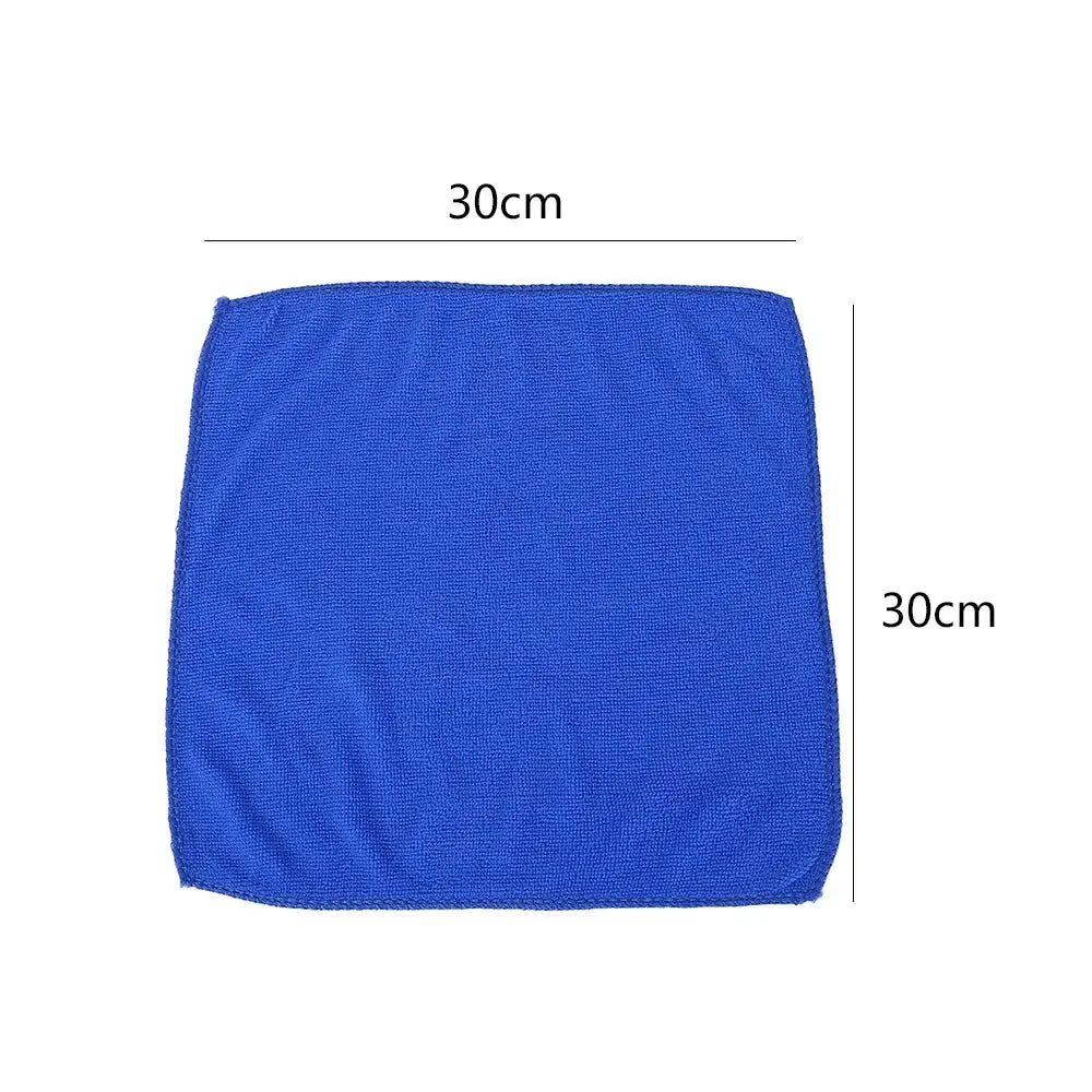 Simples Market microfiber towel blue 30x30 cm for car wash and household cleaning