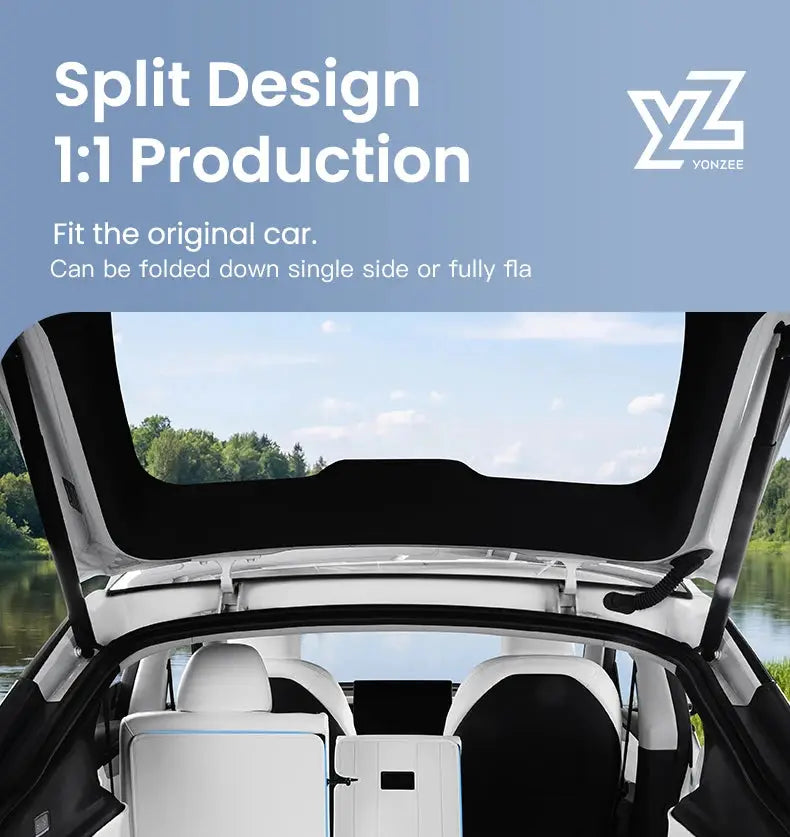 Tesla Model Y trunk mats by Simples Market, leather, fully surrounded waterproof non-slip liner