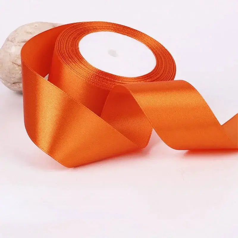 22 Meters Satin Ribbon Assorted Colors 6mm Wide 100 Percent Polyester Gift Wrap Craft Bow