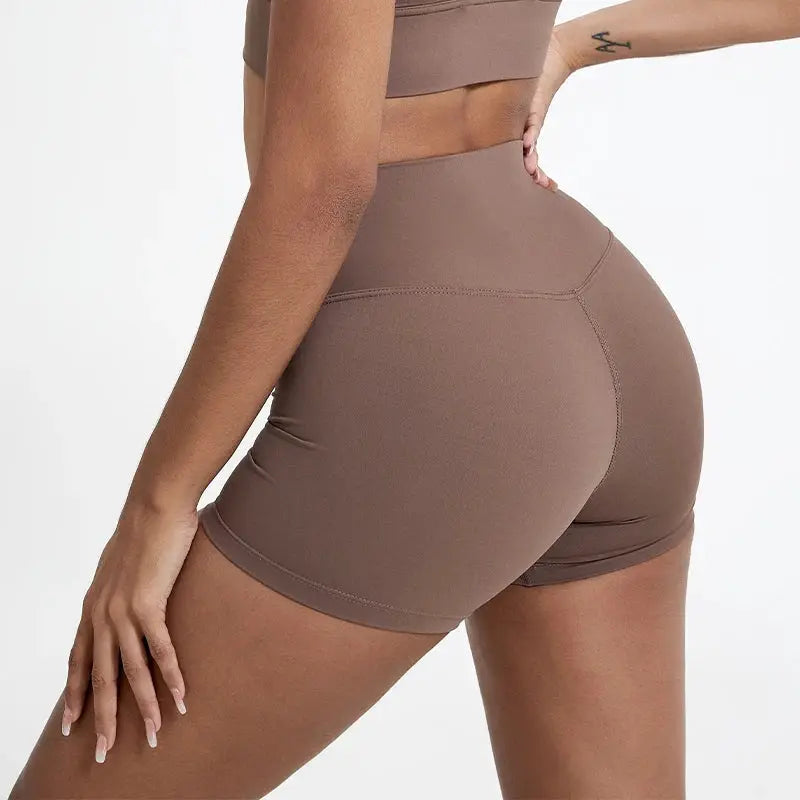 Hearuisavy Womens Running Shorts Compression High Waist Buttock Lift Leggings For Cycling Yoga Breathable Fitness Gear