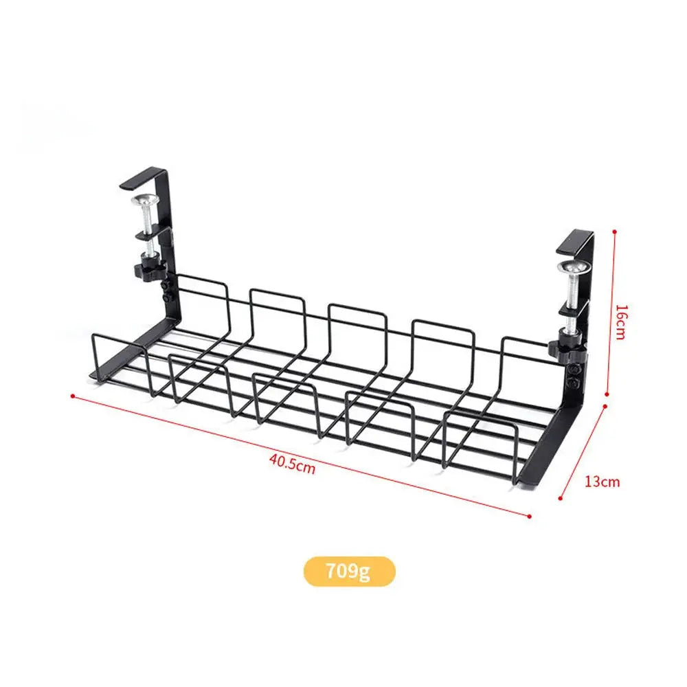 ProDesk Under Desk Cable Management Box No Drill Clamp Design Keeps Cables Neat, Hidden, And Organized