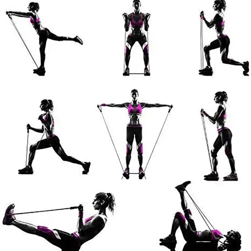 Resistance Bands With Handles For Home Workouts Exercise Bands For Men And Women Strength Training Equipment