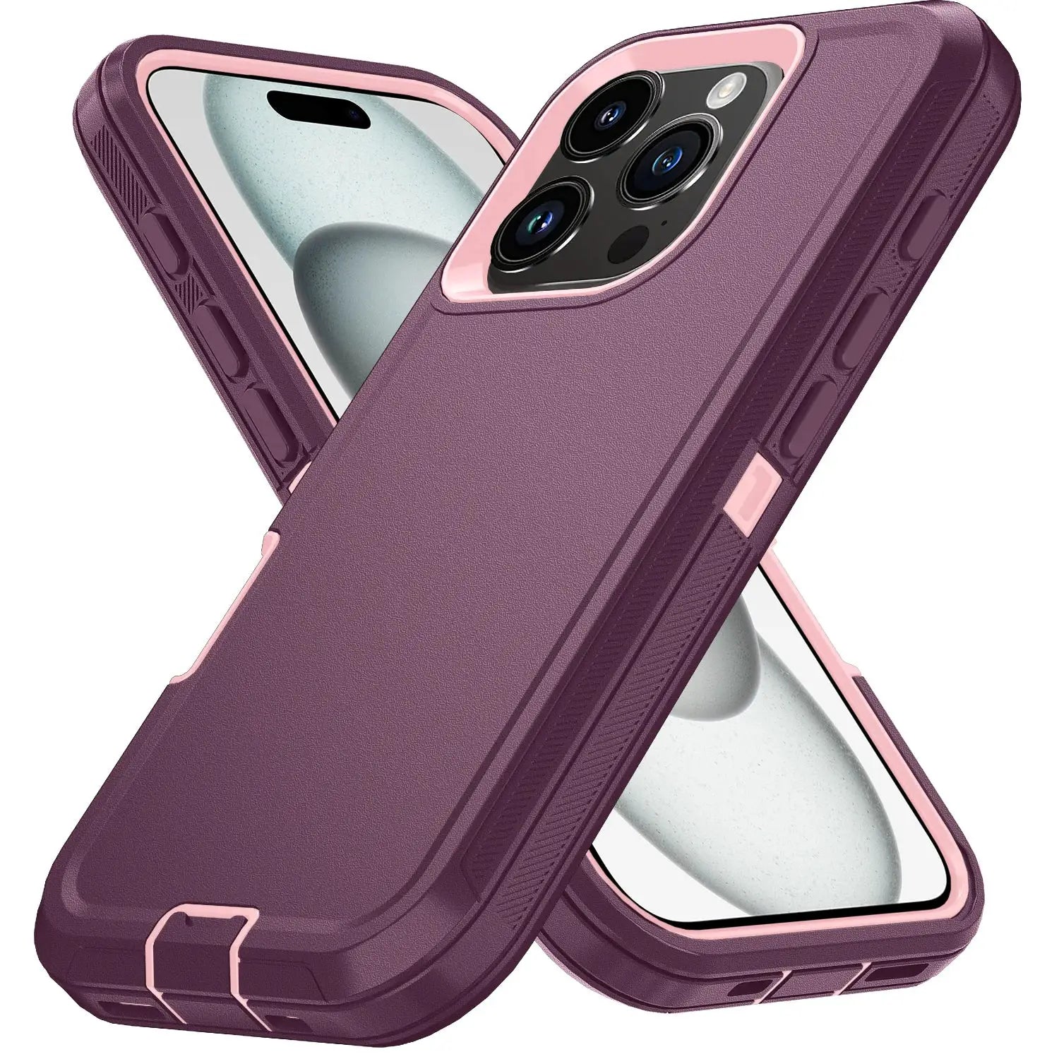 Armor Shockproof Defender Phone Case For iPhone 11 12 13 14 15 Pro Max Hard PC TPU Back Cover Drop Resistant