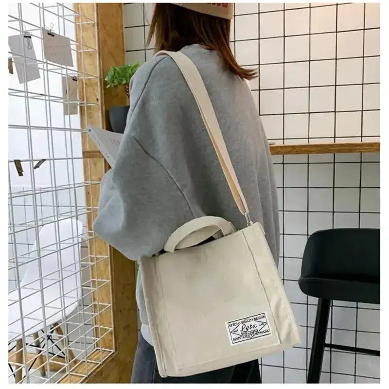 Rilibegan Corduroy Shoulder Bag for Women Vintage Style Large Capacity Trendy Square Design
