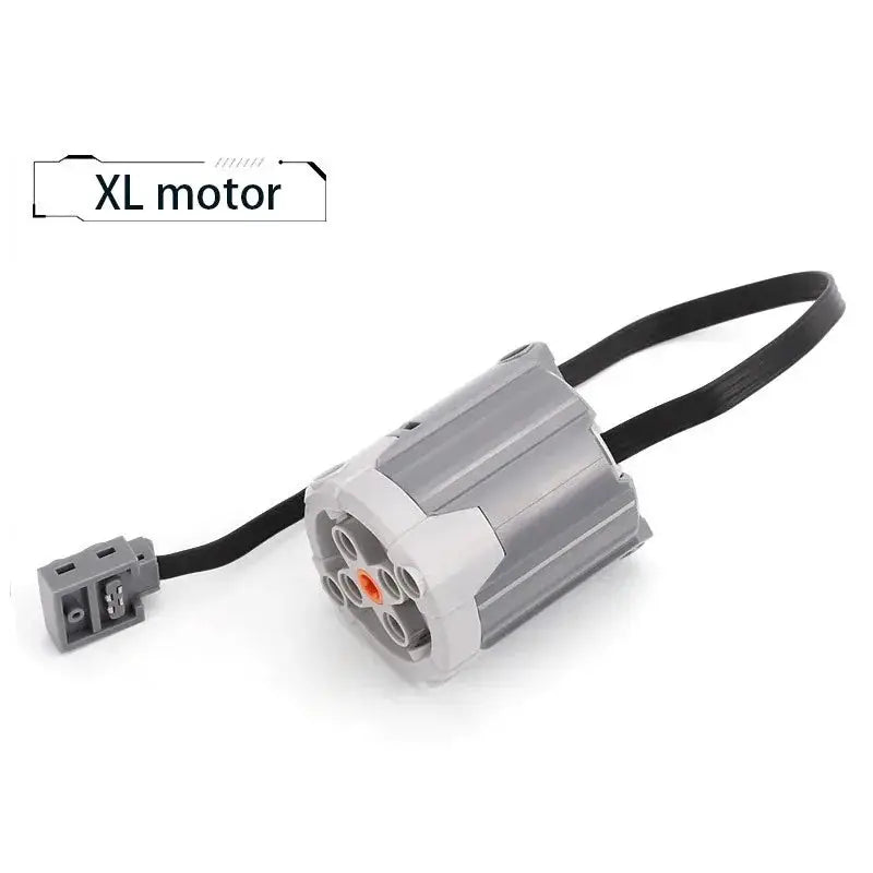 Electric Motor Set for MOC Remote Control Cars with Lithium Battery Box Connectors and Led Lights