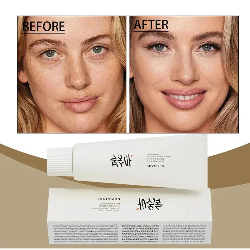 Korean Rice Extract Cream SPF50 Plus Hydrating Concealer for Brightening and Evening Skin Tone Lightweight Long Lasting