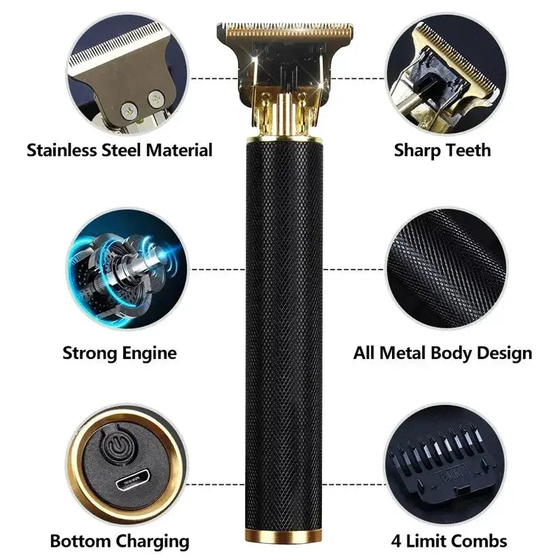 T9 Clipper Electric Hair Cutting Machine Rechargeable Shaver And Trimmer For Men Professional Barber Use
