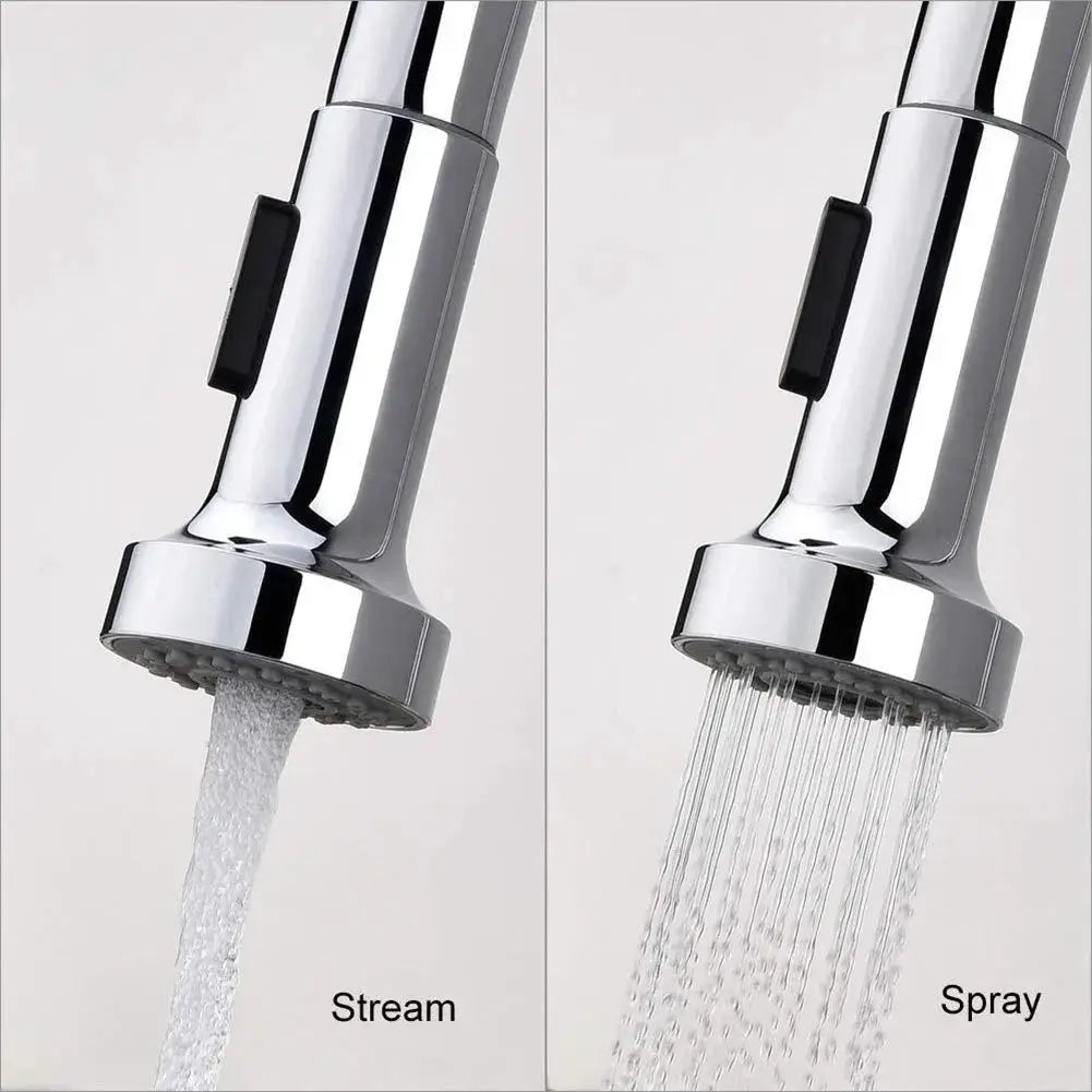 Simples Market ABS chrome pull-down kitchen faucet head replacement with spray and stream modes