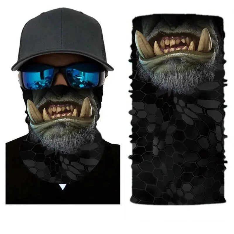 Seamless Tactical Neck Gaiter Bandana Scarf For Men Face Mask Balaclava For Cycling Skiing Motorcycle Hiking