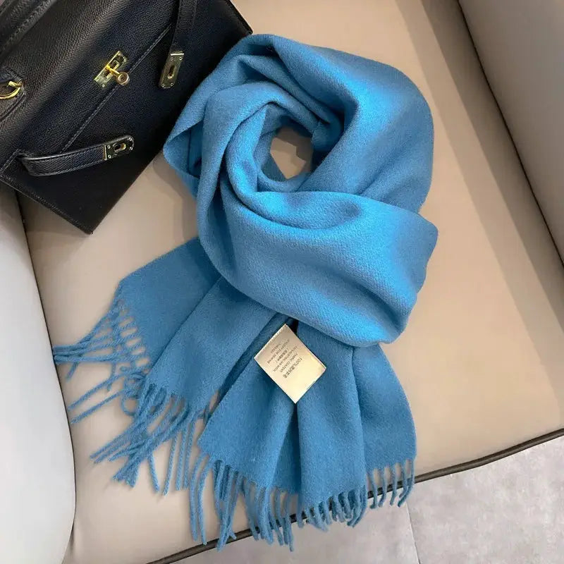 NordicWeave Winter Narrow Wool Scarf 28 Color Options 100 Percent Wool Lightweight Yet Warm Unisex