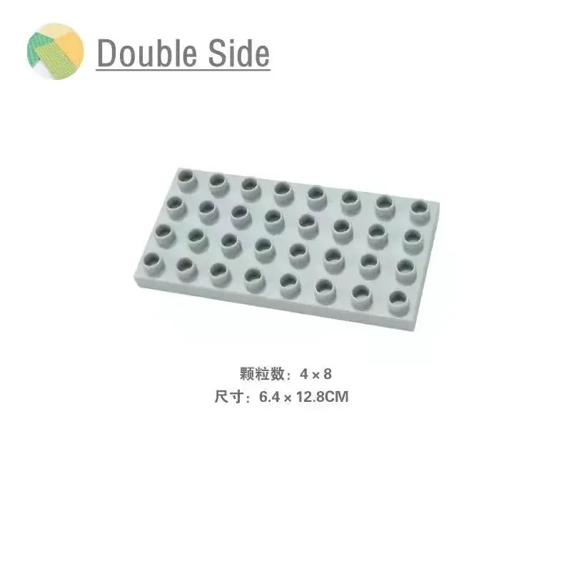 9 Sizes Big Building Plastic Blocks Base Plates Compatible With Large Bricks And Assembly Figures For Kids Toys