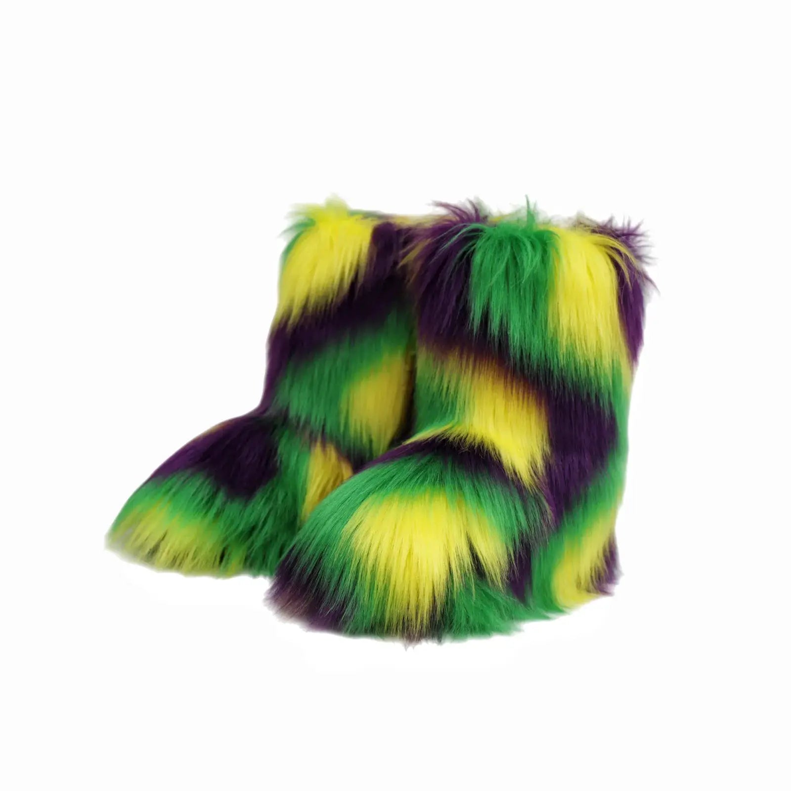 EverWarm Raccoon Fur Mid Calf Winter Snow Boots With Plush Insole And Short Plush Lining For All Day Warmth
