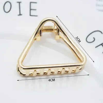 LuxeHair Geometric Metal Hair Claw Clip For Women And Girls Elegant Minimal Design For Secure Hold
