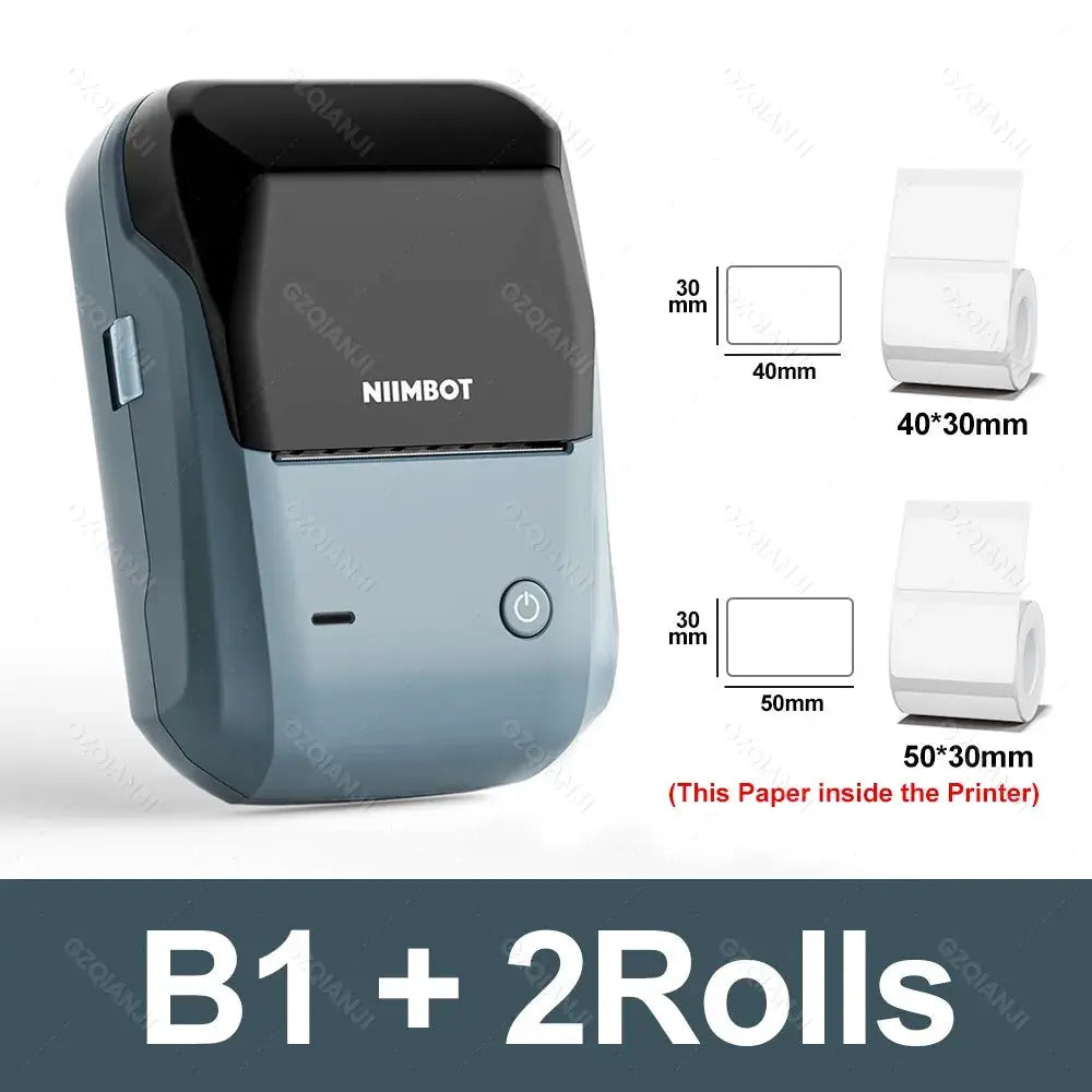 Niimbot B1 Mini Bluetooth Label Printer For Round UV Tags And Labels